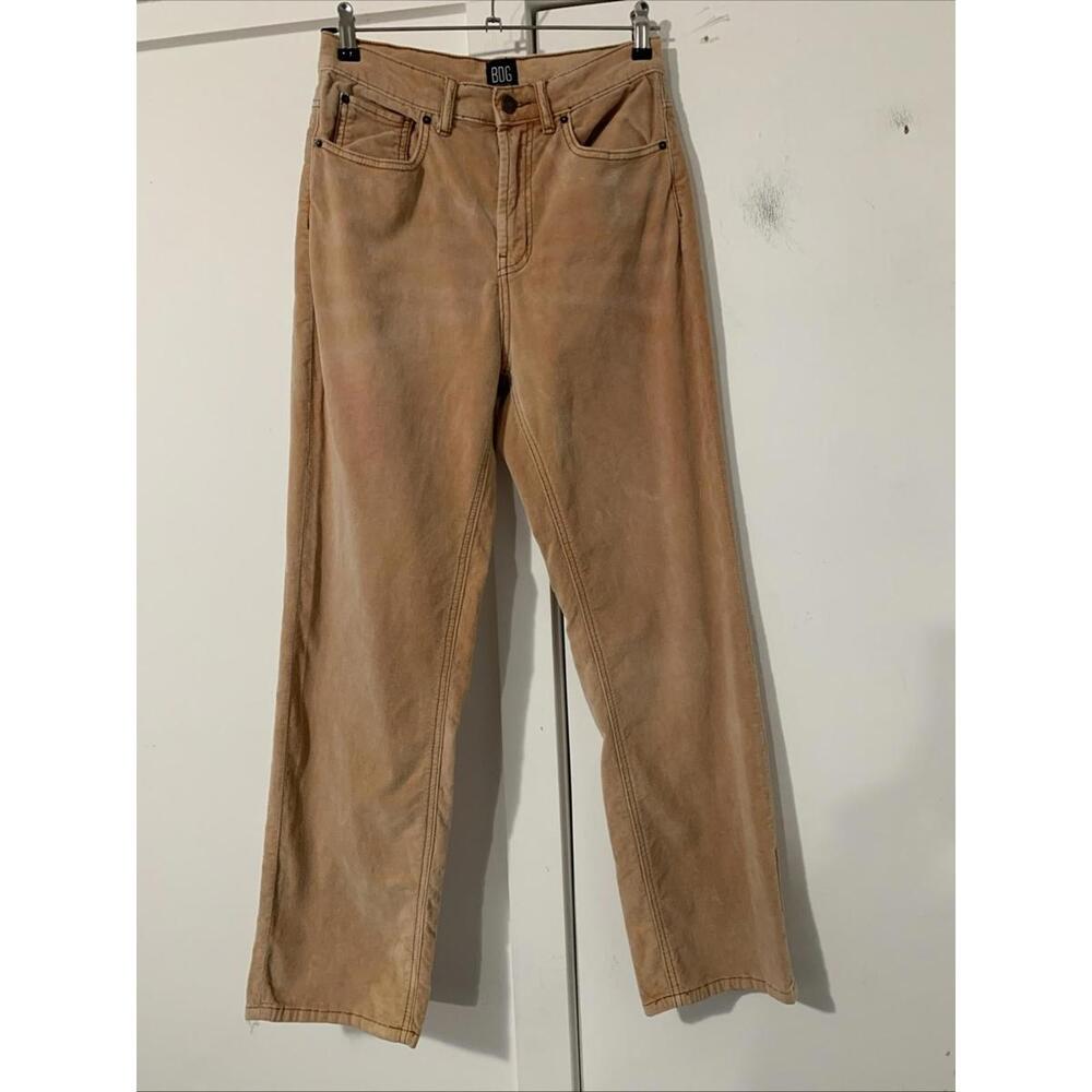 BDG‎ Urban Outfitters Corduroy Mustard Yellow Pants Baggy High Rise Wide Leg 28